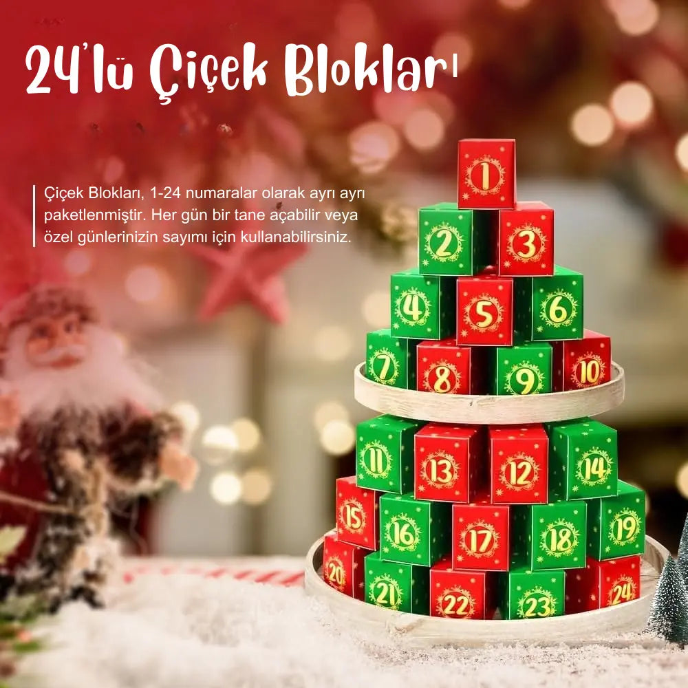 24'lü Çiçek Blokları Dekor Mevsimi